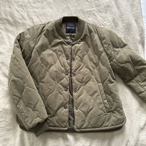 Quilted Madewell bomber jacket